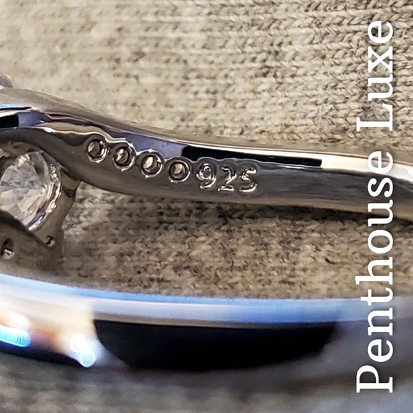 ALMOST GONE! 🔥 CLEARANCE! White Sapphire Bypass Swirl Ring - Picture 5 of 8